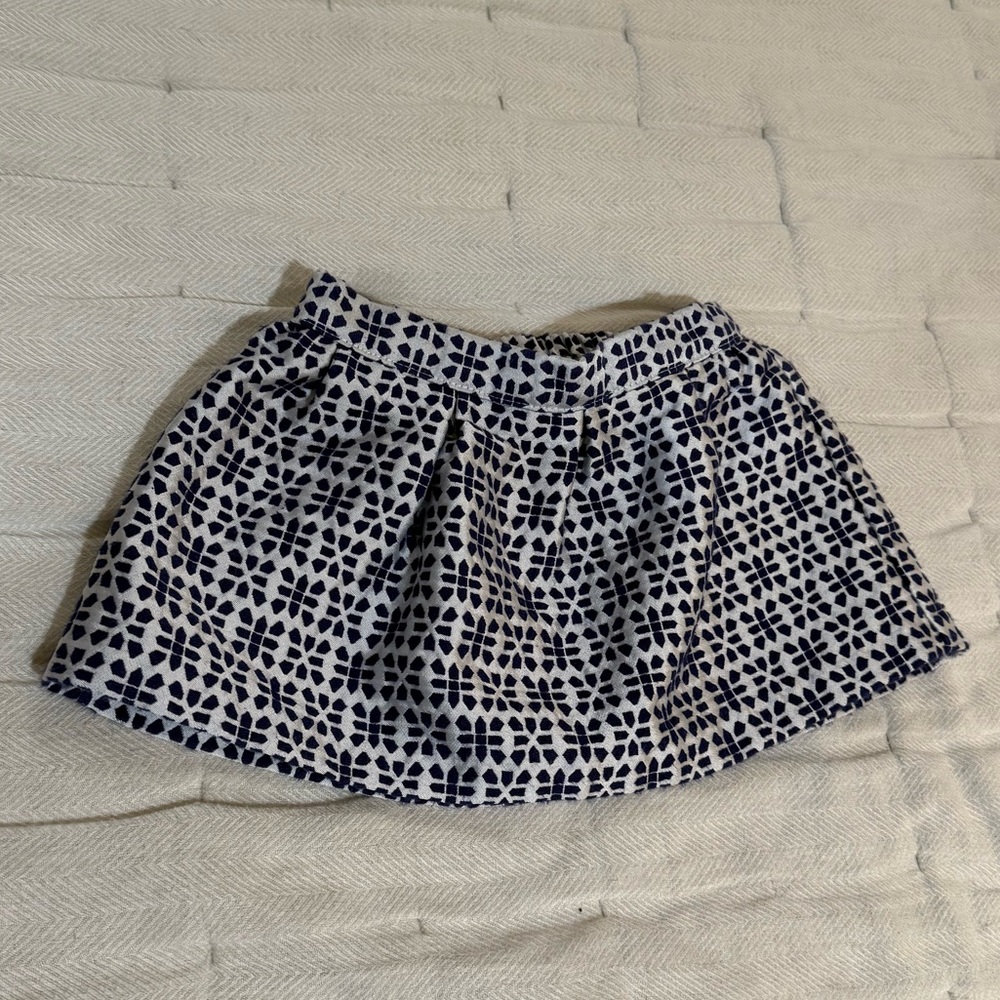 OshKosh Genuine Kids Blue and White Skirt (12 mo)